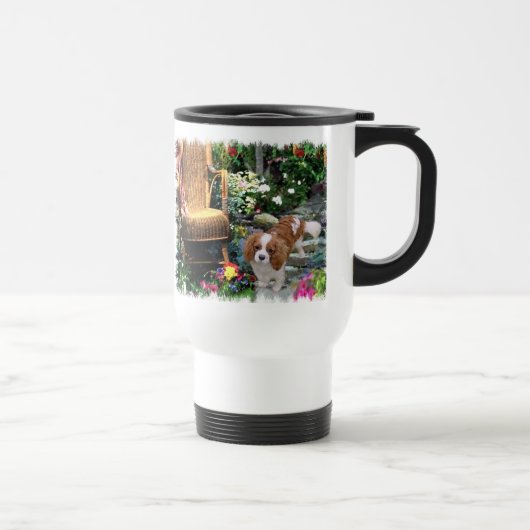 Cavalier King Charles Spaniel Art Reisebecher (Rechts)