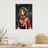 Cavalier King Charles Spaniel Astronaut Poster (Küche)