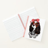 Cavalier King Charles Spaniel aus Paris mit Liebe Notizblock (Innenseite)