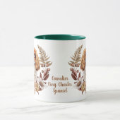 Cavalier King Charles Spaniel Autumn Wreath Tasse (Zentrum)