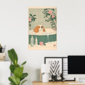 Cavalier King Charles Spaniel Badezimmer Kunst Dru Poster (Heimbüro)