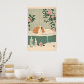 Cavalier King Charles Spaniel Badezimmer Kunst Dru Poster (Küche)