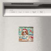 Cavalier King Charles Spaniel beim Weihnachtsbacke Magnet (In Situ (Geschirrspüler))