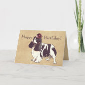 Cavalier King Charles Spaniel Birthday Card Karte (Vorderseite)