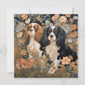 Cavalier King Charles Spaniel Birthday Dankeskarte (Vorderseite)