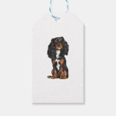 Cavalier King Charles Spaniel - Black and Tan Geschenkanhänger (Vorderseite)