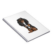 Cavalier King Charles Spaniel - Black and Tan Notizblock (Rechte Seite)