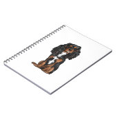 Cavalier King Charles Spaniel - Black and Tan Notizblock (Linke Seite)