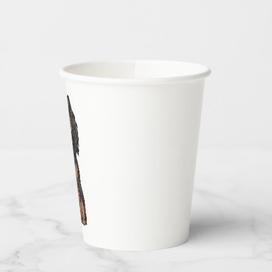 Cavalier King Charles Spaniel - Black and Tan Pappbecher (Links)