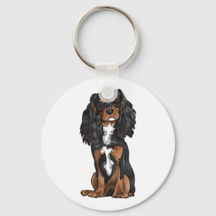 Cavalier King Charles Spaniel - Black and Tan Schlüsselanhänger