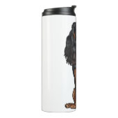 Cavalier King Charles Spaniel - Black and Tan Thermosbecher (Nach links gedreht)