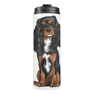 Cavalier King Charles Spaniel - Black and Tan Thermosbecher