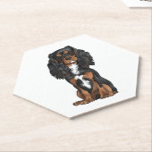 Cavalier King Charles Spaniel - Black and Tan Untersetzer (angewinkelt)