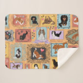 Cavalier King Charles Spaniel Blanket Sherpadecke (Vorderseite (Horizontal))