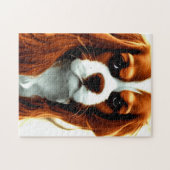 cavalier king charles spaniel blenheim anime puzzle (Horizontal)