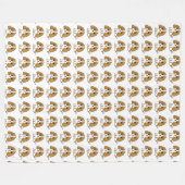 cavalier king charles spaniel blenheim Cartoon Fleecedecke (Vorderseite (Horizontal))