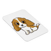 cavalier king charles spaniel blenheim Cartoon Magnet (Rechte Seite)