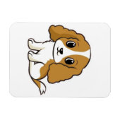 cavalier king charles spaniel blenheim Cartoon Magnet (Horizontal)