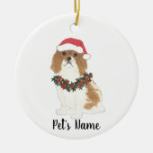 Cavalier King Charles Spaniel (Blenheim) Keramik Ornament (Vorne)