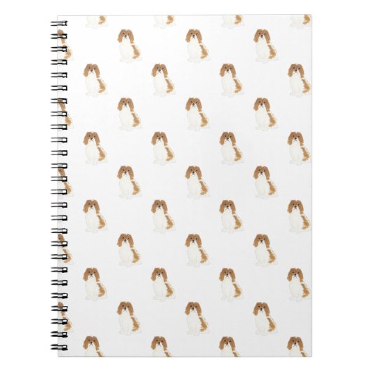 Cavalier King Charles Spaniel (Blenheim) Notebook Notizblock (Vorderseite)