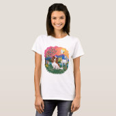 Cavalier King Charles Spaniel (Blenheim) T-Shirt (Vorne ganz)