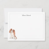 Cavalier King Charles Spaniel Border Personalisier Mitteilungskarte (Vorderseite)