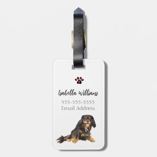 Cavalier King Charles Spaniel Brother & Sister Gepäckanhänger (Rückseite vertikal)