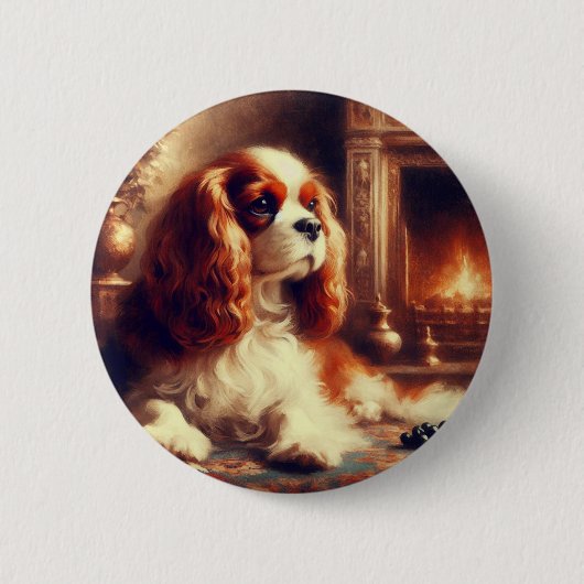 Cavalier King Charles Spaniel Button (Vorderseite)
