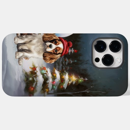 Cavalier King Charles Spaniel Caravan Weihnachten Case-Mate iPhone Hülle (Rückseite (Horizontal))