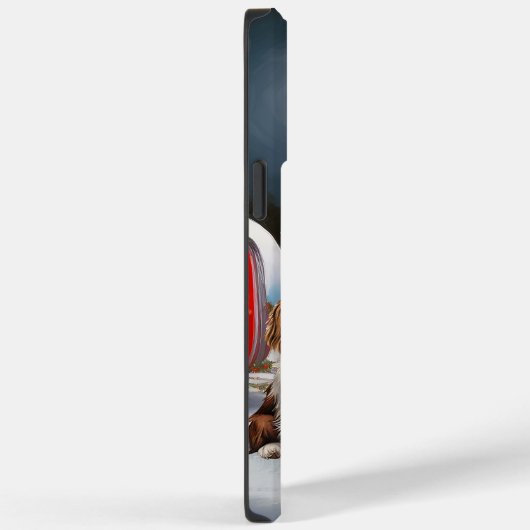 Cavalier King Charles Spaniel Caravan Weihnachten Case-Mate iPhone Hülle (Rückseite / Rechts)