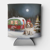 Cavalier King Charles Spaniel Caravan Weihnachten Dosenkühler (Vorderseite)