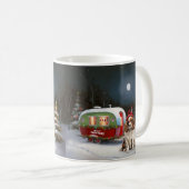 Cavalier King Charles Spaniel Caravan Weihnachten Kaffeetasse (VorderseiteRechts)
