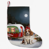 Cavalier King Charles Spaniel Caravan Weihnachten Kleiner Weihnachtsstrumpf (Vorderseite)