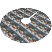 Cavalier King Charles Spaniel Caravan Weihnachten Polyester Weihnachtsbaumdecke (Schrägansicht)