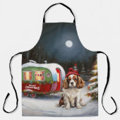 Cavalier King Charles Spaniel Caravan Weihnachten Schürze (Vorderseite)
