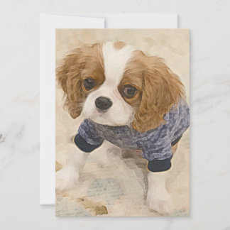 Cavalier King Charles Spaniel card Mitteilungskarte