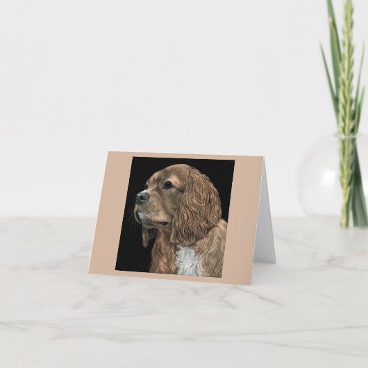 Cavalier King Charles Spaniel Card - Rosie Karte (Vorderseite)