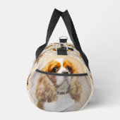 Cavalier King Charles Spaniel Cav Dog Art Malerei Duffle Bag (Rechts)