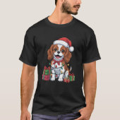 Cavalier King Charles Spaniel Christmas Dog Lover T-Shirt (Vorderseite)