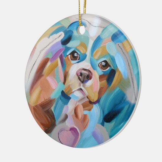 Cavalier King charles Spaniel Christmas Ornament (Links)