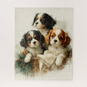 Cavalier King Charles Spaniel Christmas Puzzle