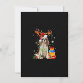 Cavalier King Charles Spaniel Christmas Reindeer S Einladung (Vorderseite)