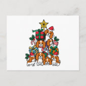 Cavalier King Charles Spaniel Christmas Tree Postkarte (Vorderseite)