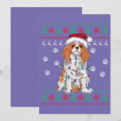Cavalier King Charles Spaniel Christmas Ugly Sweat Einladung (Vorne/Hinten)