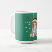 Cavalier King Charles Spaniel Christmas Ugly Sweat Kaffeetasse (Vorderseite Links)