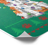 Cavalier King Charles Spaniel Christmas Ugly Sweat Poster (Ecke)