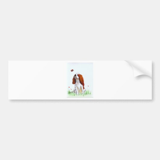 Cavalier King Charles Spaniel CKC Autoaufkleber (Vorne)