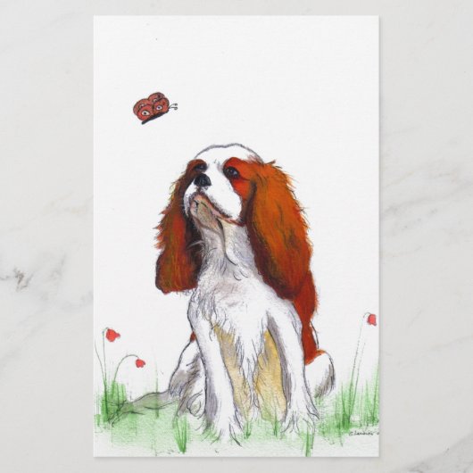 Cavalier King Charles Spaniel CKC Briefpapier (Vorderseite)