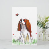 Cavalier King Charles Spaniel CKC Briefpapier (Stehend Vorderseite)