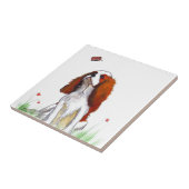 Cavalier King Charles Spaniel CKC Fliese (Seite)